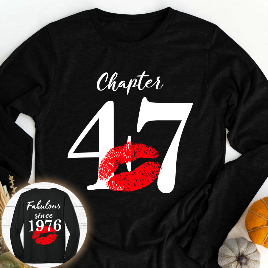47th Birthday Gifts Ideas 47th Birthday Shirt For Her Back In 1976 Turning 47 Shirts 47th Birthday T Shirts For Woman