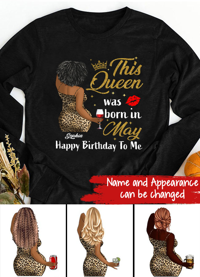 May Birthday Shirt, Custom Birthday Shirt, Queens Born In  May, May Birthday Gifts,  May Birthday Gifts