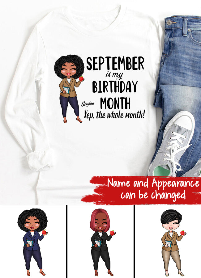September Birthday Shirt, Custom Birthday Shirt, Queens are Born In September, September Birthday Shirts For Woman, September Birthday Gifts