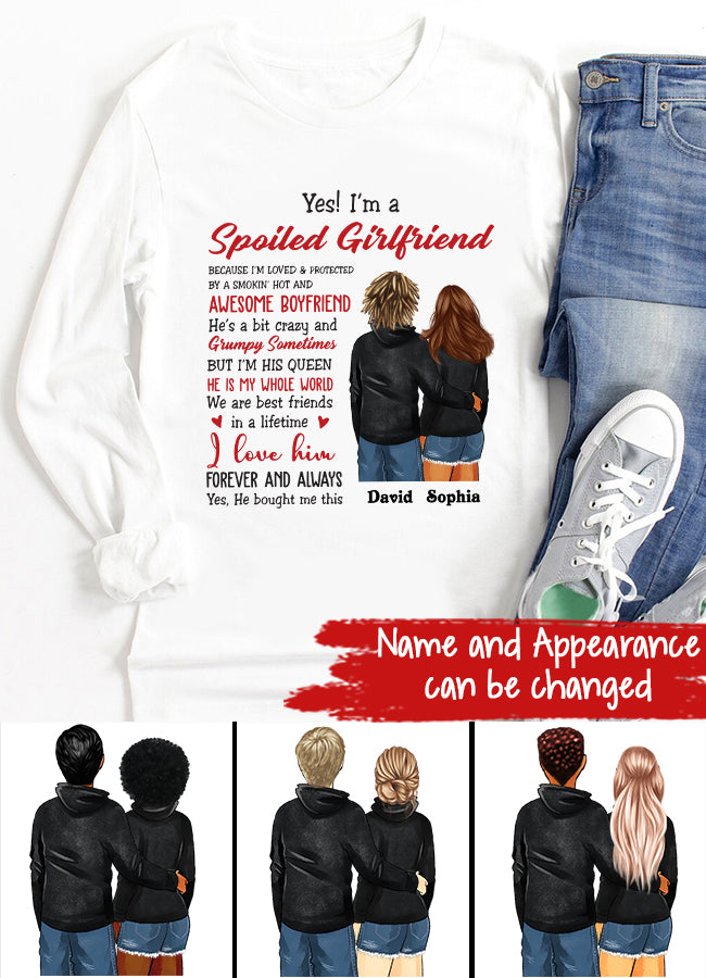 Personalized Gifts For Girlfriend, Girlfriend Shirt, I Llove My Girlfriend Shirt, Best Gift For Girlfriend, Gift ideas for girlfriend, gifts for gf, long distance Relationship Gifts For Her