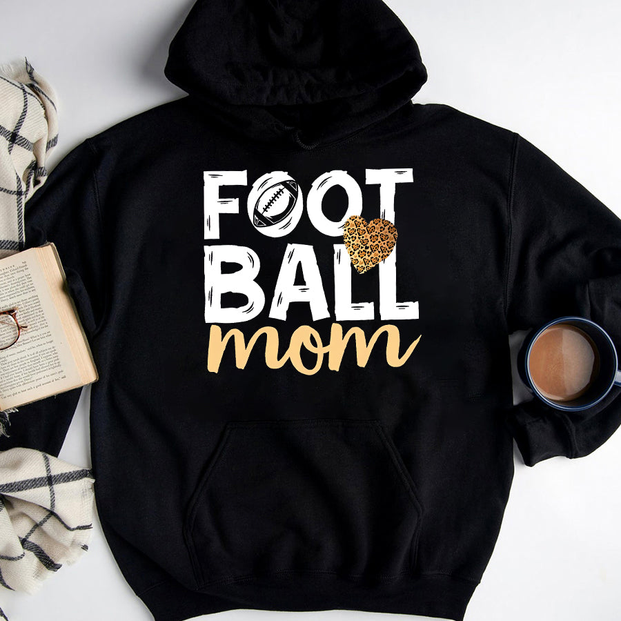 Football Mom Shirt Cute Football Mom T-Shirt Mothers Day Shirts for Women