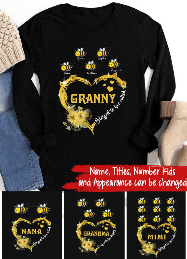 Grandma Shirt, Personalized Grandma Shirts, Nana Shirt, Grandma Shirts With Grandkids Names, Mimi Shirt, Gift for Grandma