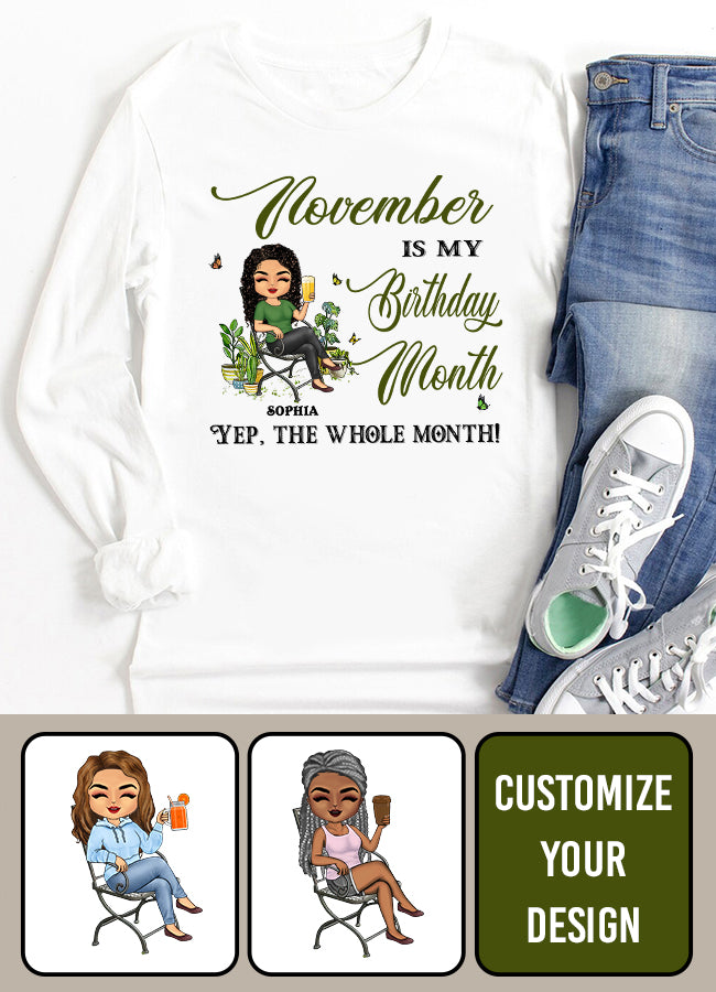 November Birthday Shirt, Custom Birthday Shirt, Queens are Born In November, November Birthday Shirts For Woman, November Birthday Gifts