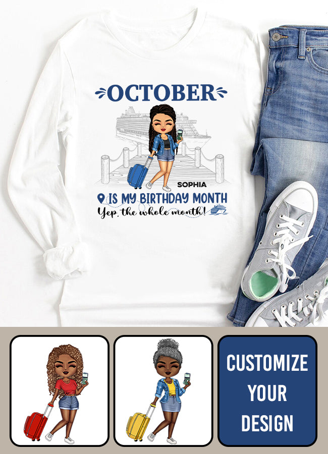 October Birthday Shirt, Custom Birthday Shirt, Queens are Born In October, October Birthday Shirts For Woman, October Birthday Gifts