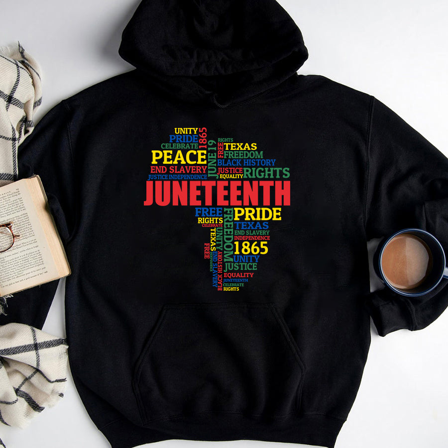 Juneteenth Shirt Juneteenth Flag 1865 June 19th Black African Pride Men Women T-Shirt