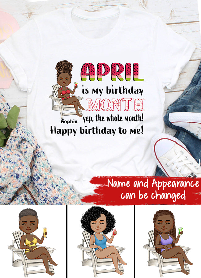 April Birthday Shirt, Custom Birthday Shirt, Queens are Born In April, April Birthday Shirts For Woman, April Birthday Gifts