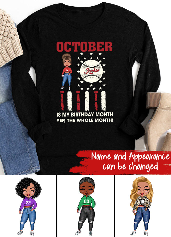 October Birthday Shirt, Custom Birthday Shirt, Queens Are Born In October, October Birthday Shirts For Woman, October Birthday Gifts