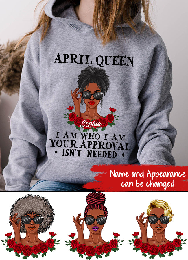 April Birthday Shirt, Custom Birthday Shirt, Queens Born In April, April Birthday Gifts, April shirts for Woman