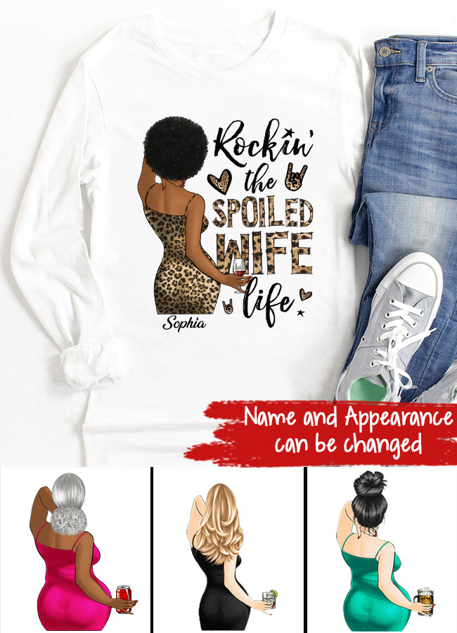 Wife Shirt, Custom T Shirt, I Love My Wife Shirt, Spoiled Wife Shirt, Gift For Wife, Wifey T Shirt, Gift Ideas For Wife