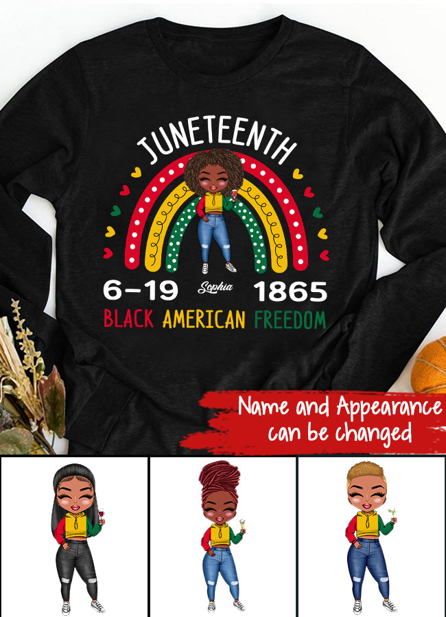 Juneteenth Shirt, Custom Juneteenth Shirt, Freedom Juneteenth June 19th 1865 Black Freedom Independence T-Shirt
