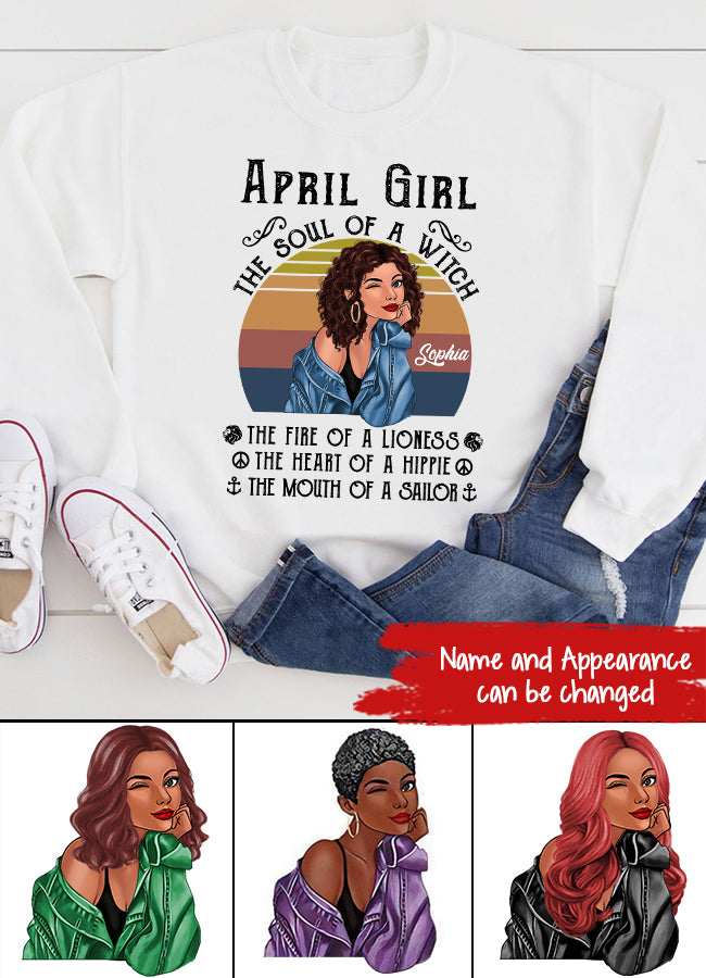 April Birthday Shirt, Custom Birthday Shirt, Queens Born In April, April Birthday Gifts, April shirts for Woman
