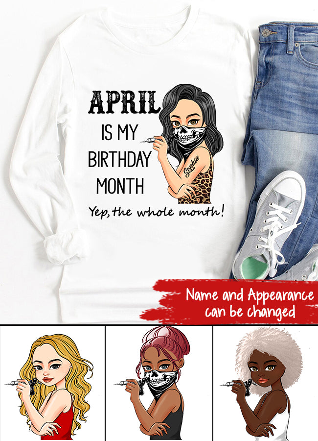 April Birthday Shirt, Custom Birthday Shirt, Queens Born In April, April Birthday Gifts, April shirts for Woman