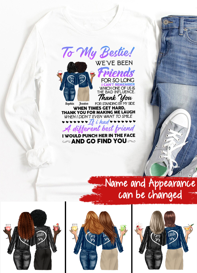 Personalized T Shirt, Sister Shirt, Gifts For Best Friends, Best Friend Shirts, Big Sister Shirt, Friend Shirt, Friends T Shirt Women