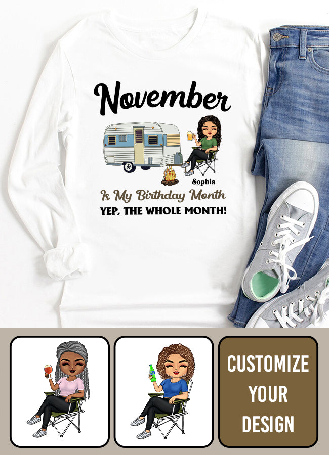 November Birthday Shirt, Custom Birthday Shirt, Queens are Born In November, November Birthday Shirts For Woman, November Birthday Gifts