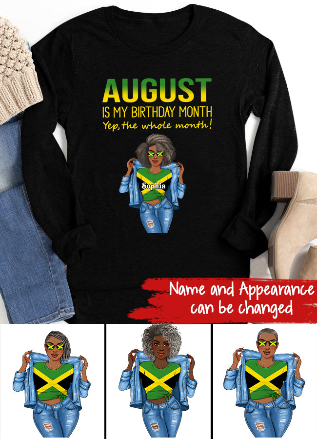 August Birthday Shirt, Custom Birthday Shirt, Queens Born In August, August Birthday Shirts For Woman, August Birthday Gifts, August Is My Birthday Month, Yep The Whole Month