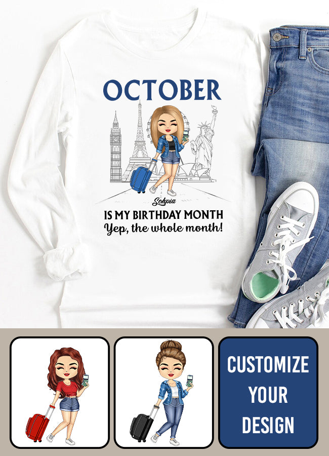 October Birthday Shirt, Custom Birthday Shirt, Queens are Born In October, October Birthday Shirts For Woman, October Birthday Gifts