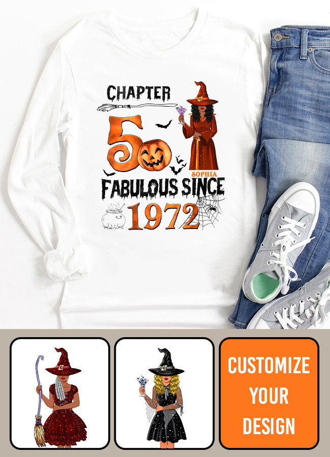 50th Birthday Shirts, Custom Birthday Shirts, Turning 50 Shirt, Gifts For Women Turning 50, 50 And Fabulous Shirt, 1972 Shirt, 50th Birthday Shirts For Her