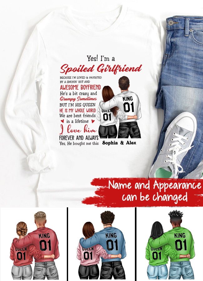 Personalized Gifts For Girlfriend, Girlfriend Shirt, I Llove My Girlfriend Shirt, Best Gift For Girlfriend, Gift ideas for girlfriend, gifts for gf, long distance Relationship Gifts For Her