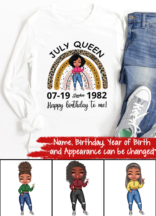 July Birthday Shirt, Custom Birthday Shirt, Queens Born In July, July Birthday Gifts, July Shirts For Woman