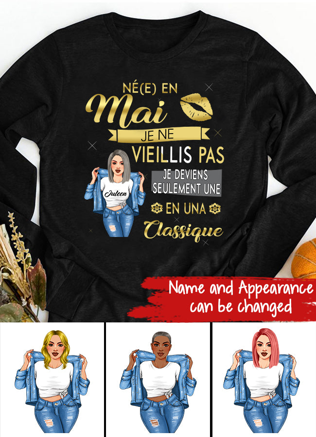 Chemise D&#39;anniversaire De Mai, Chemise D&#39;anniversaire Personnalisée, Reines Nées En Mai, Cadeaux D&#39;anniversaire De Mai, Chemises De Mai Pour Les Femmes