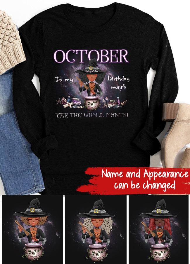 October Birthday Shirt, Custom Birthday Shirt, Queens Born In October, October Birthday Shirts For Woman, October Birthday Gifts