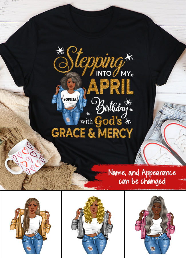 April Birthday Shirt, Custom Birthday Shirt, Queens Born In April, April Birthday Gifts, April shirts for Woman
