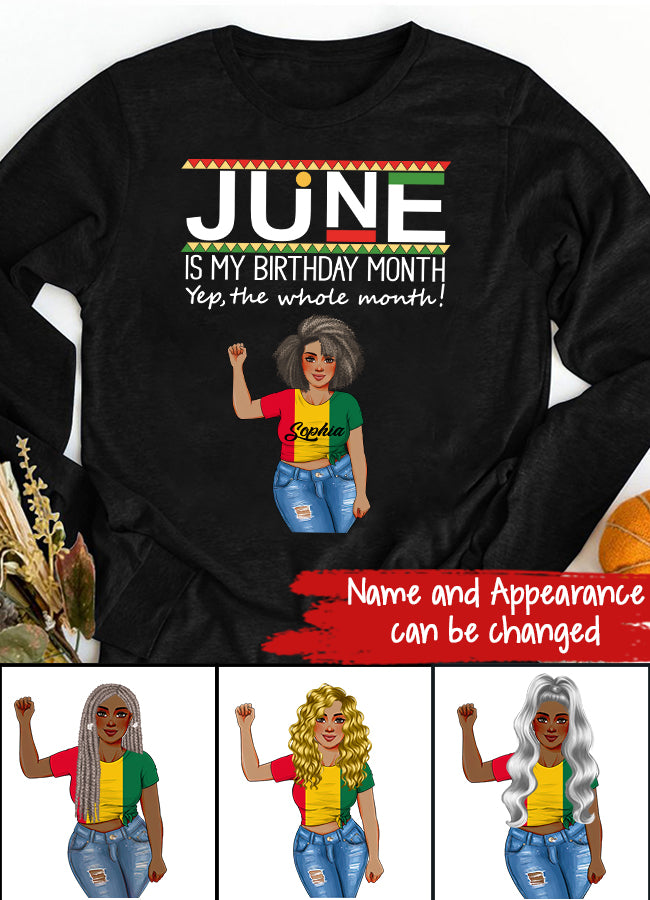 June Birthday Shirt, Custom Birthday Shirt, Queens Born In June, June Birthday Shirts For Woman, June Birthday Gifts