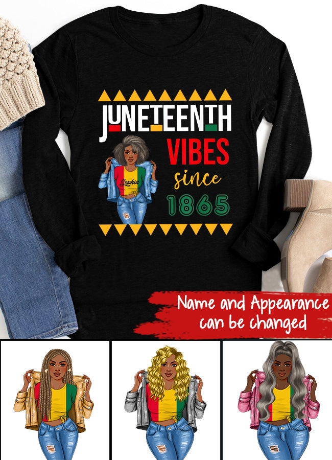 Juneteenth Shirt, Custom Juneteenth Shirt, Juneteenth Is My Independence 1865 Celebrating Freedom Day T-Shirt