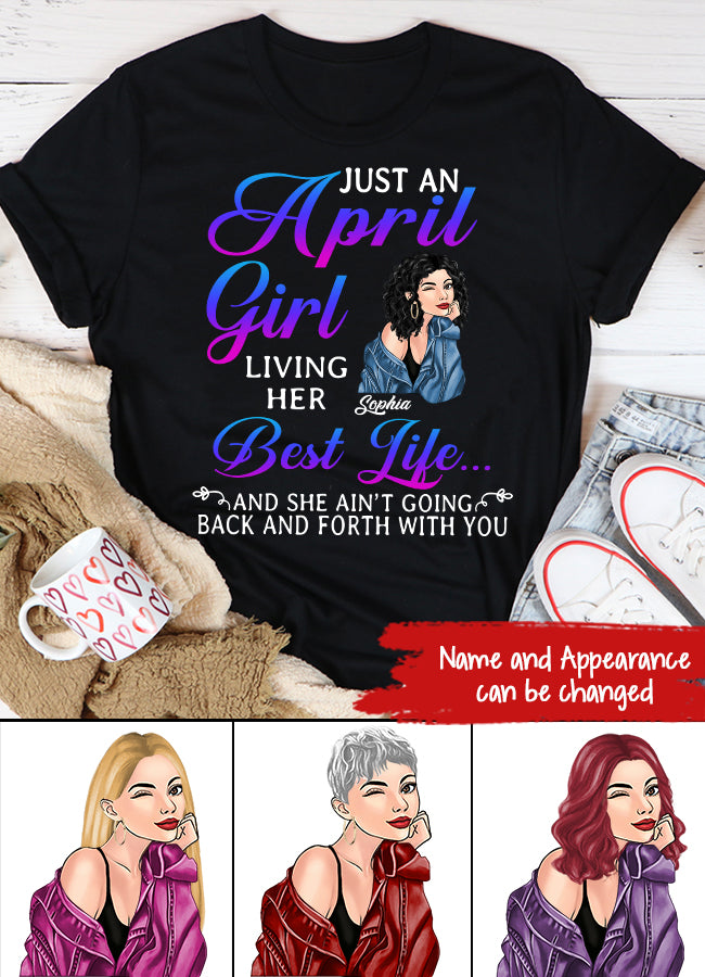 April Birthday Shirt, Custom Birthday Shirt, Queens Born In April, April Birthday Shirts For Woman, April Birthday Gifts