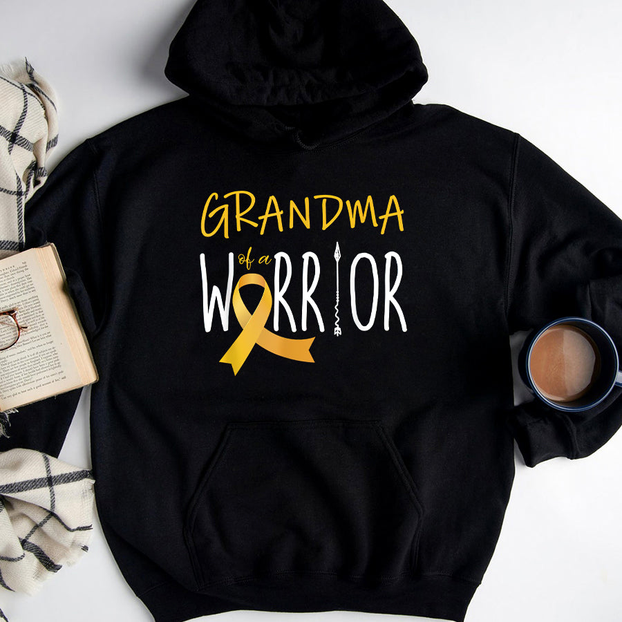 Childhood Cancer Awareness Shirt Childhood cancer awareness Grandma of a warrior T-Shirt
