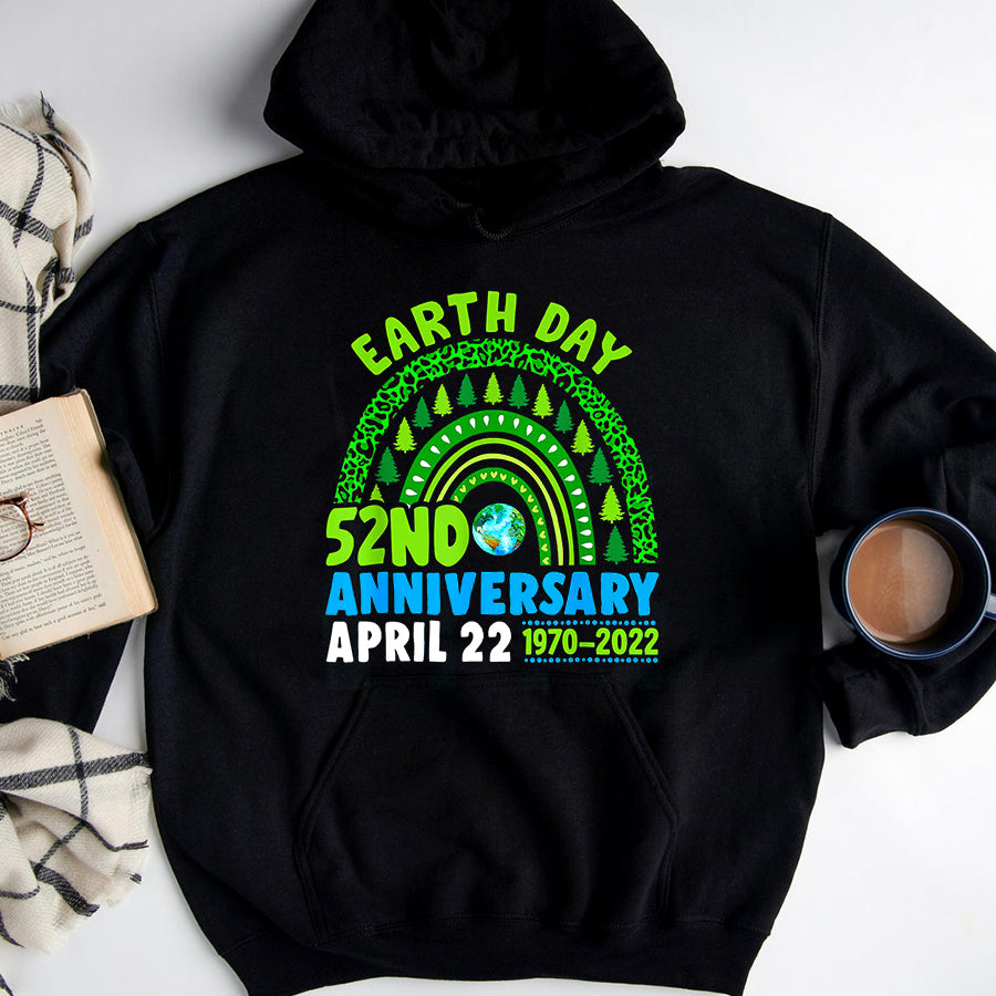 Earth Day Everyday Shirt 2022 Rainbow Trendy 52nd Anniversary Earth Day T-Shirt Save The Planet Shirts