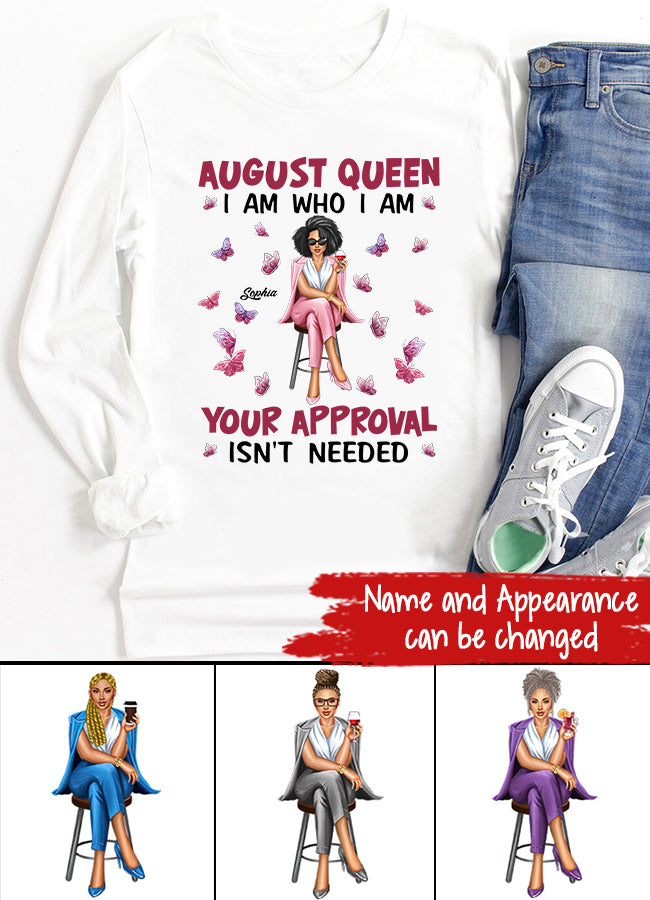 August Birthday Shirt, Custom Birthday Shirt, Queens are Born In August, August Birthday Shirts For Woman, August Birthday Gifts
