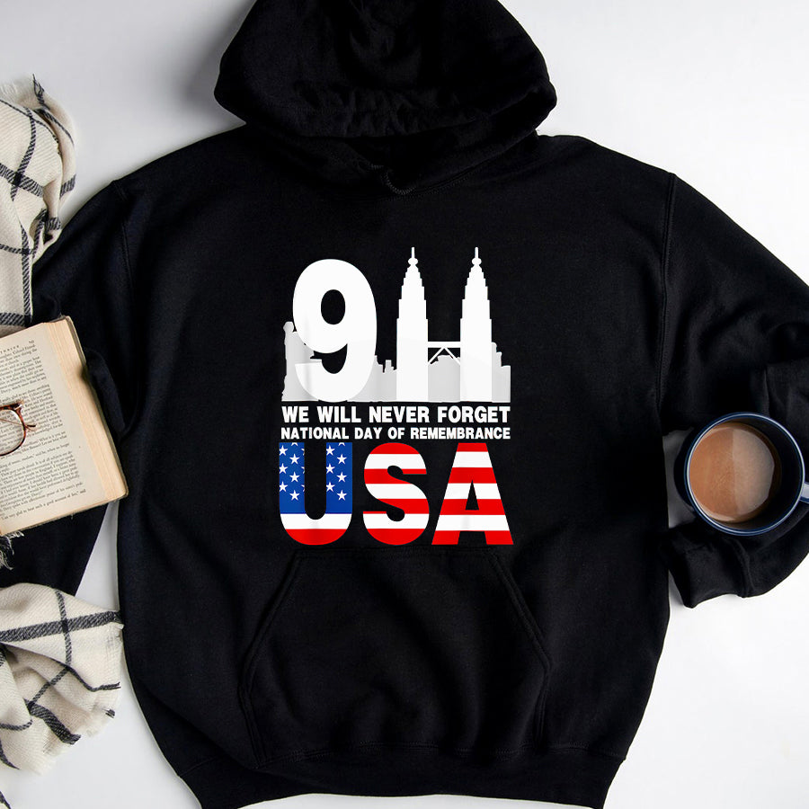 Patriot Day 2022 Shirt 911 Memorial Shirts We will never Forget,national day of remembrance patriot 911 T-Shirt