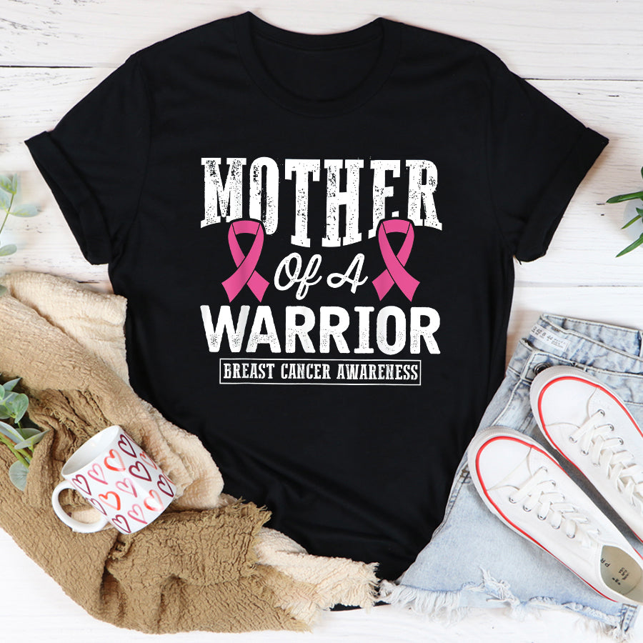 Breast Cancer Awareness Shirts pink ribbon breast cancer awareness mother of a warrior T-Shirt