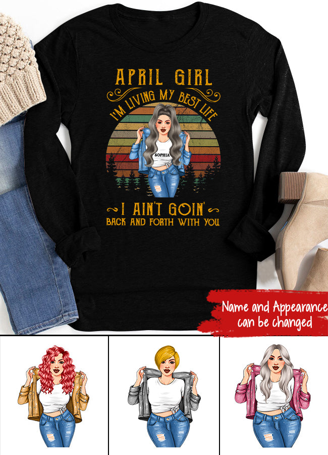 April Birthday Shirt, Custom Birthday Shirt, Queens Born In April, April Birthday Shirts For Woman, April Birthday Gifts