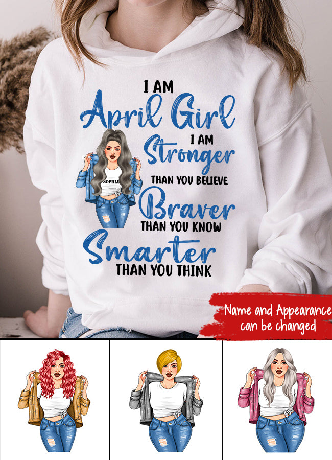 April Birthday Shirt, Custom Birthday Shirt, Queens Born In April, April Birthday Shirts For Woman, April Birthday Gifts