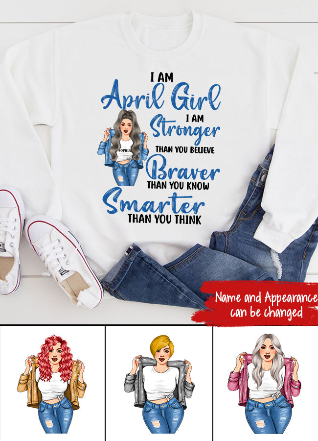 April Birthday Shirt, Custom Birthday Shirt, Queens Born In April, April Birthday Shirts For Woman, April Birthday Gifts