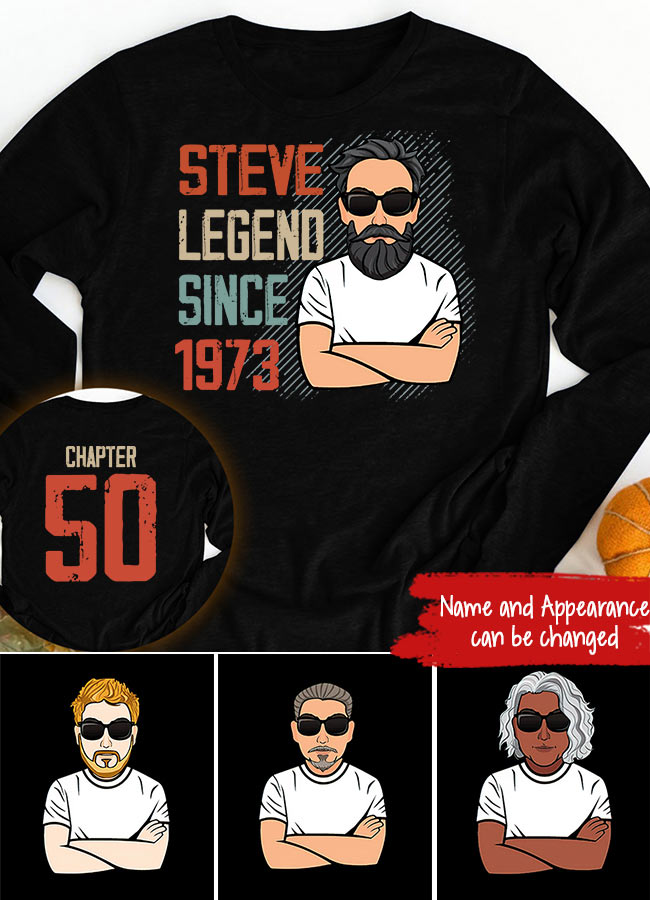 Chapter 50, Fabulous Since 1973 50th Birthday Unique T Shirt For Man, His Gifts For 50 Years Old, Turning 50 Birthday Cotton Shirt