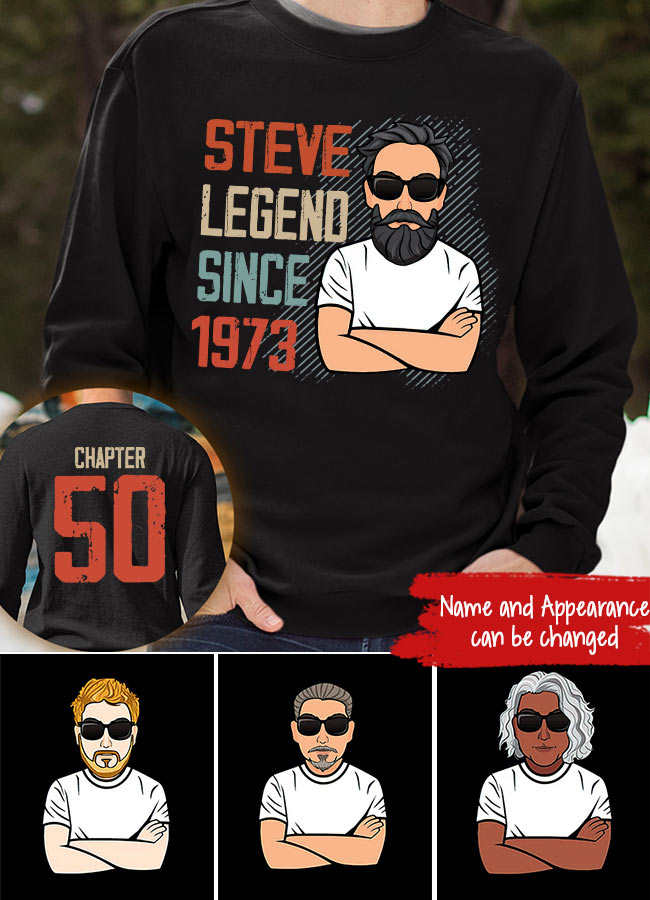 Chapter 50, Fabulous Since 1973 50th Birthday Unique T Shirt For Man, His Gifts For 50 Years Old, Turning 50 Birthday Cotton Shirt