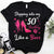 Stepping into my 50th Birthday Like a Boss, 50th birthday unique gifts for woman, 50th birthday ideas, Turning 50 years old cotton shirt