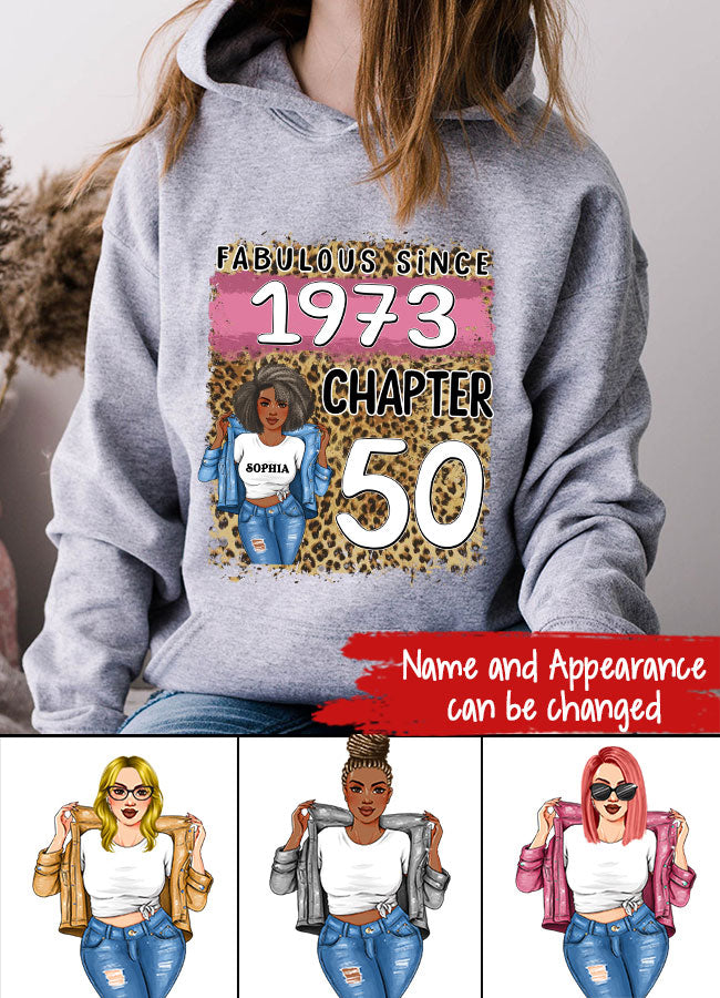 50th Birthday Shirts, Custom Birthday Shirts, Turning 50 Shirt, Gifts For Women Turning 50, 50 And Fabulous Shirt, 1973 Shirt, 50th Birthday Shirts For Her