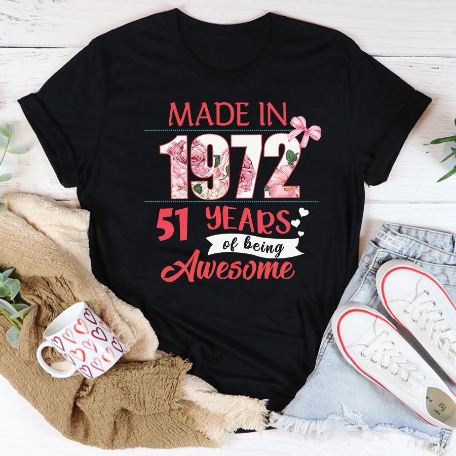 51st birthday gifts ideas 51st birthday shirt for her back in 1972 turning 51 shirts 51 birthday t shirts for woman
