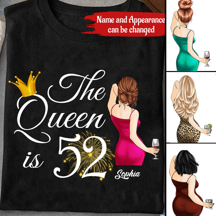 Custom Birthday Shirts, Chapter 52, Fabulous Since 1971 52nd Birthday Unique T Shirt For Woman, Her Gifts For 52 Years Old, Turning 52 Birthday Cotton Shirt
