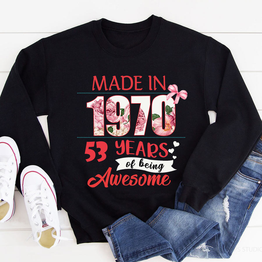 53rd birthday gifts ideas 53rd birthday shirt for her back in 1970 turning 53 shirts 53rd birthday t shirts for woman