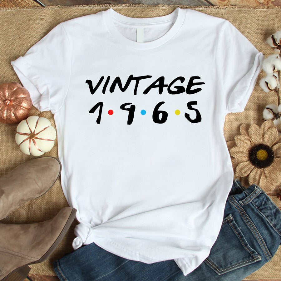 57th Birthday Shirts, Custom Birthday Shirts, Turning 57 Shirt, Gifts For Women Turning 57, 57 And Fabulous Shirt, 1965 Shirt, 57th Birthday Shirts For Her, Vintage 1965 Limited Edition