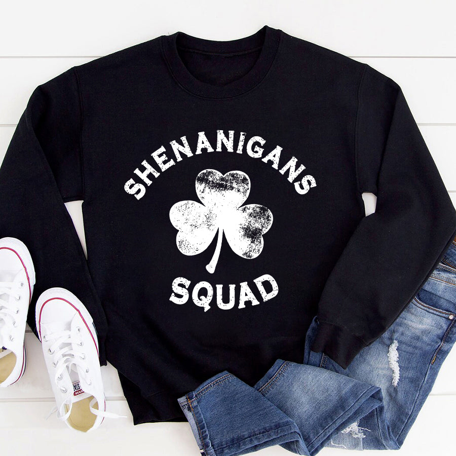 St Patricks Day Shirt Shenanigans Squad St Patricks Day Funny Matching T-Shirt Funny St Patricks Day Shirts