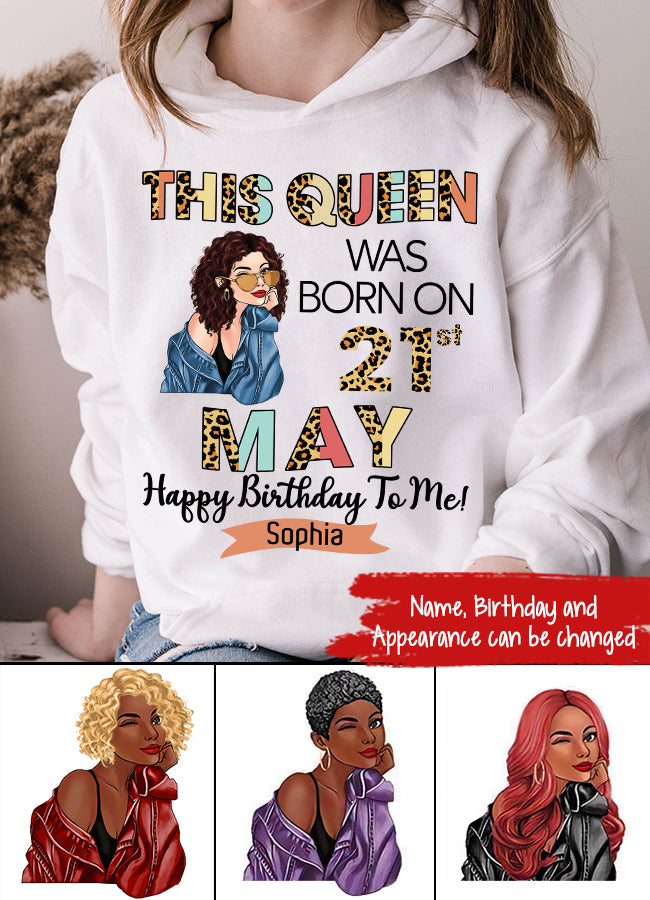 May Birthday Shirt, Custom Birthday Shirt, Queens Born In May, May Birthday Gifts, May shirts for Woman