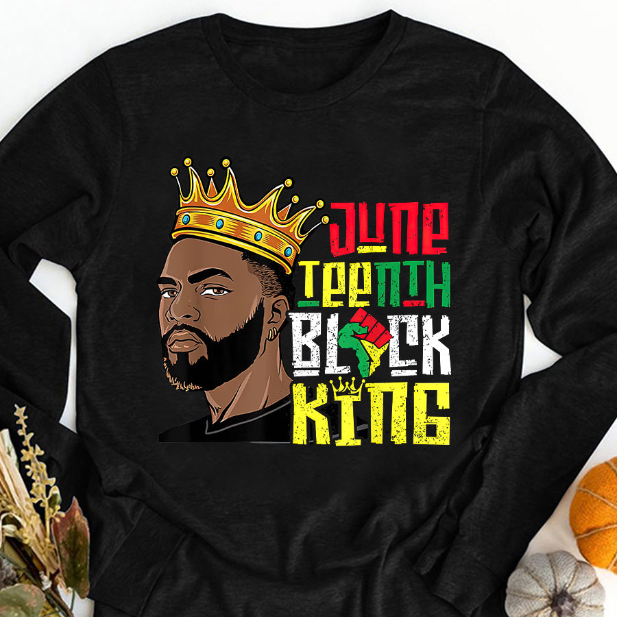 Father Day Shirt Funny Father Day Shirt Juneteenth Black King Melanin Father Dad Men Son Dad Boys T-Shirt