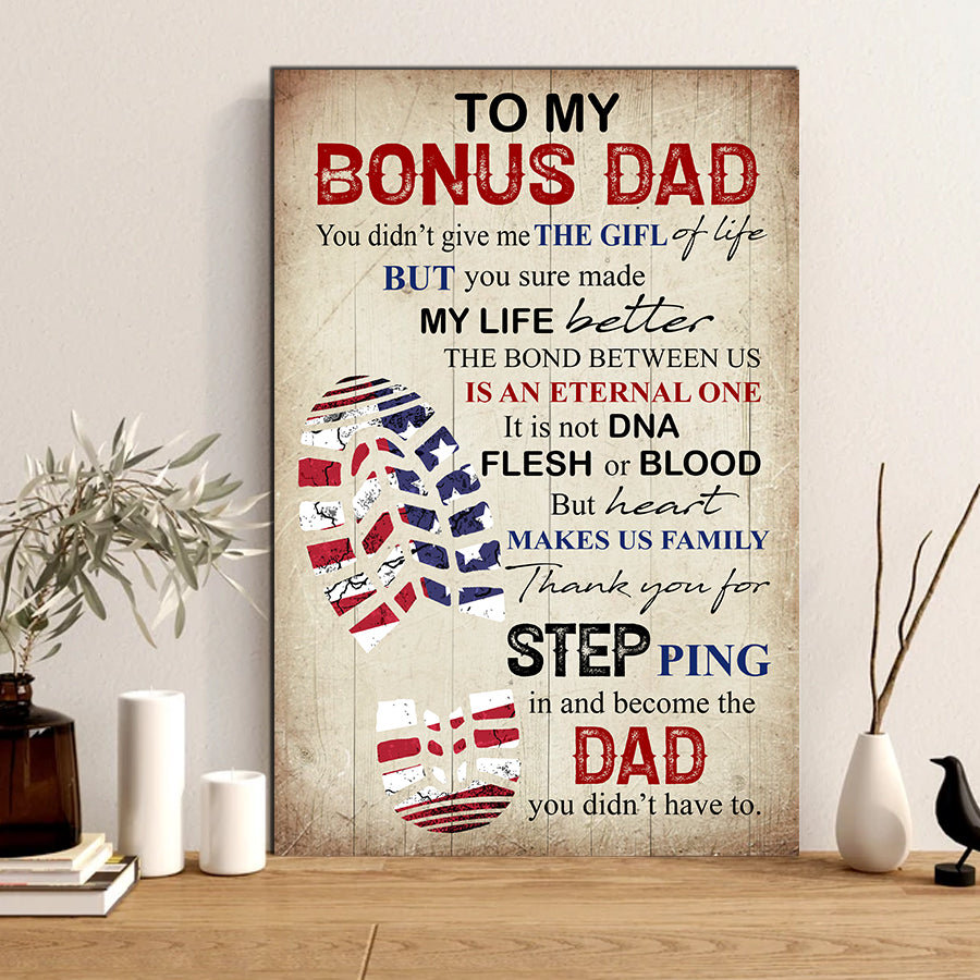 Father's Day Poster, Happy Fathers Day Poster, Bonus Dad Gifts For Father's Day, Father's Day Gift Ideas From Son, Dad Poster, Father Day Gift, Home Decor