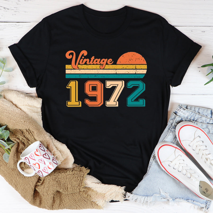 Vintage 1972, Her gifts for 50 years old, Turning 50 shirt, Gifts For Women Turning 50, 50 And Fabulous Shirt, 1972 Shirt